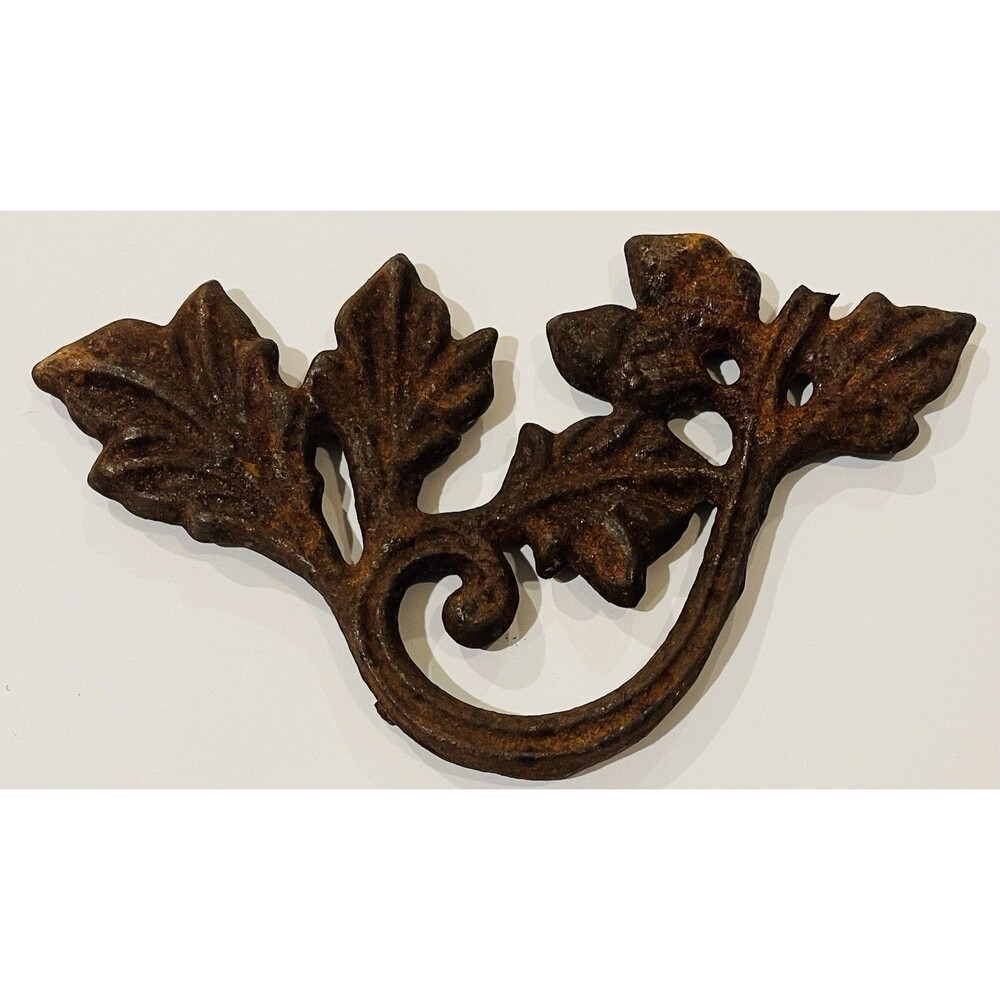 Cast Iron Oak Leaves & Acorns WALL DECOR Elements, Rail Fence Bay Insert